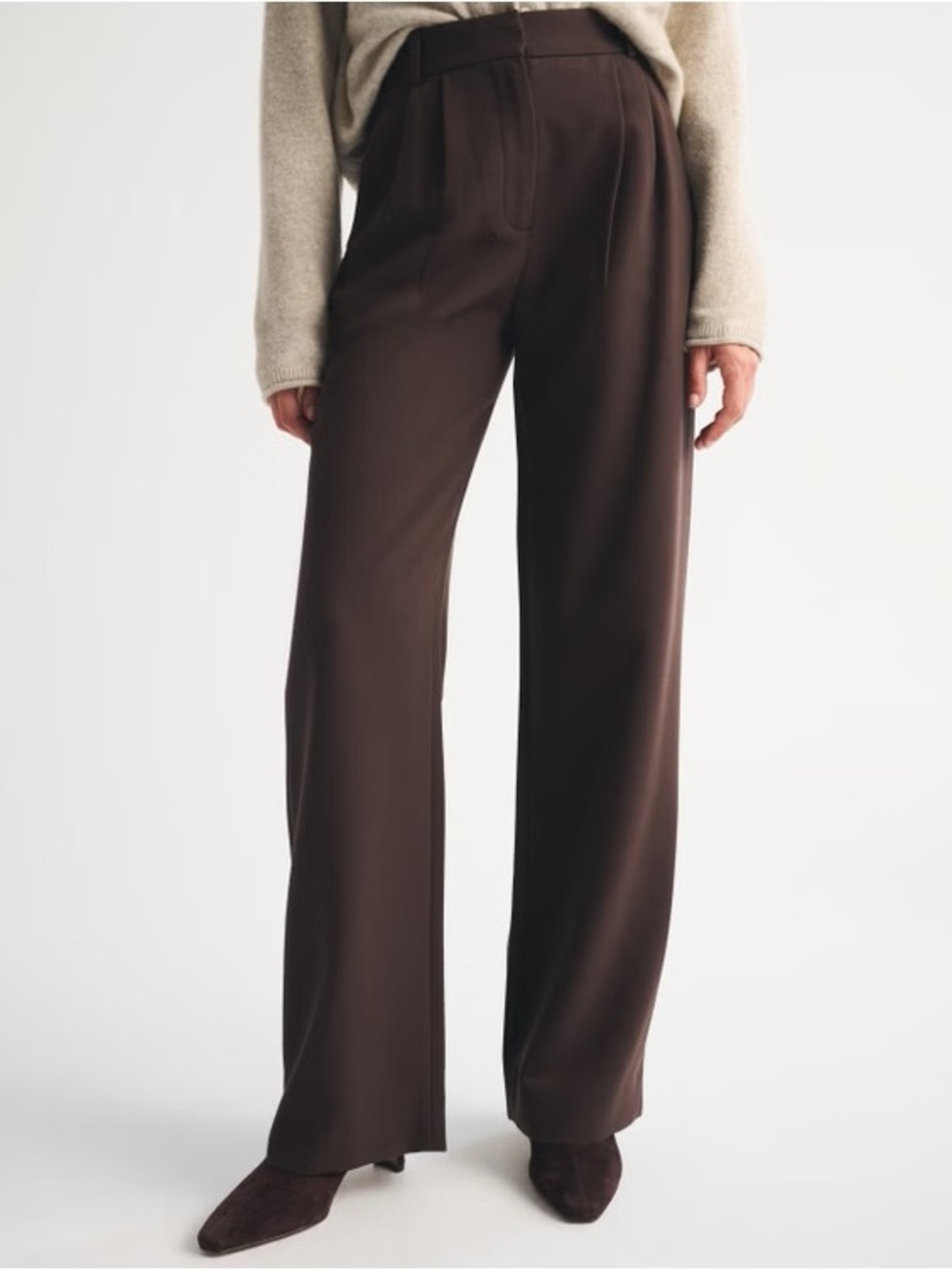 Abercrombie & Fitch Sloan Tailored Wide Leg Pant